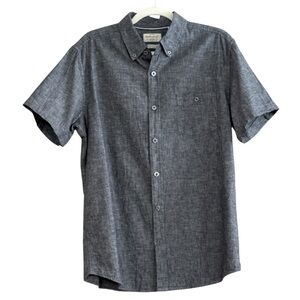 Washable Linen Original Weatherproof Vintage Sz M Button Up Shirt Grey